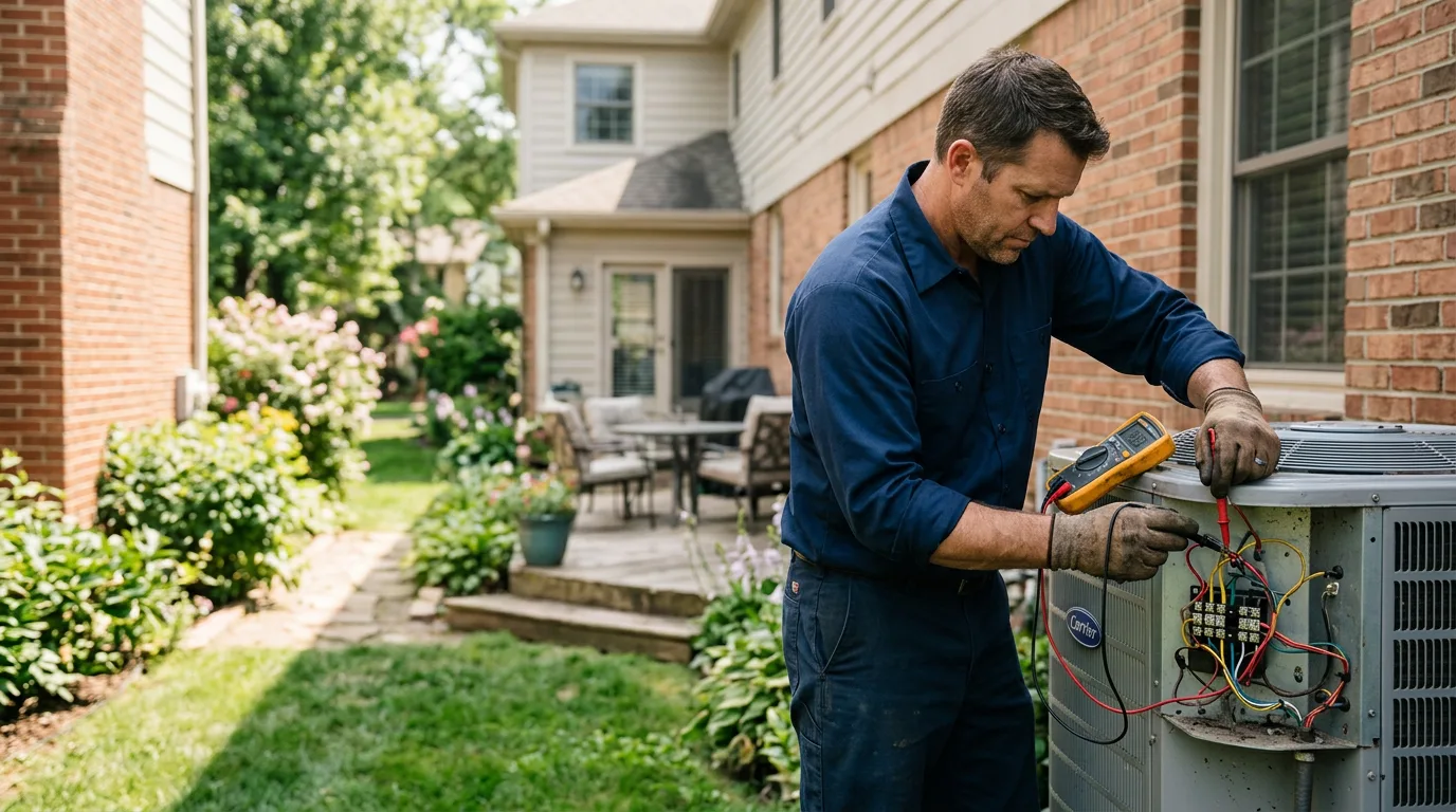 HVAC technician working near Ridgely, TN